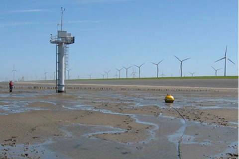 picture of dyke along the coast of Groningen