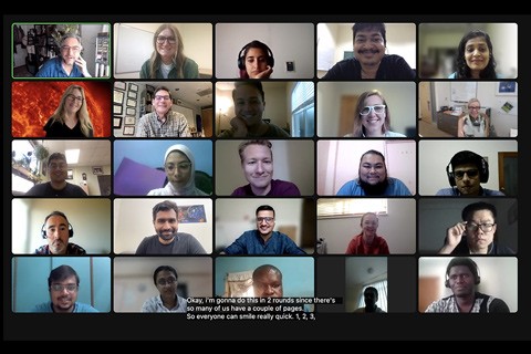 zoom meeting screen with participants